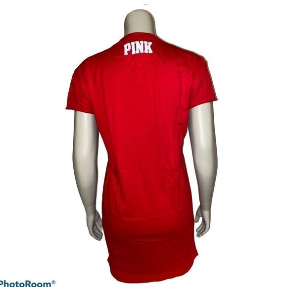 PINK Illinois State Redbirds Red T-Shirt Dress NWT - Picture 2 of 4